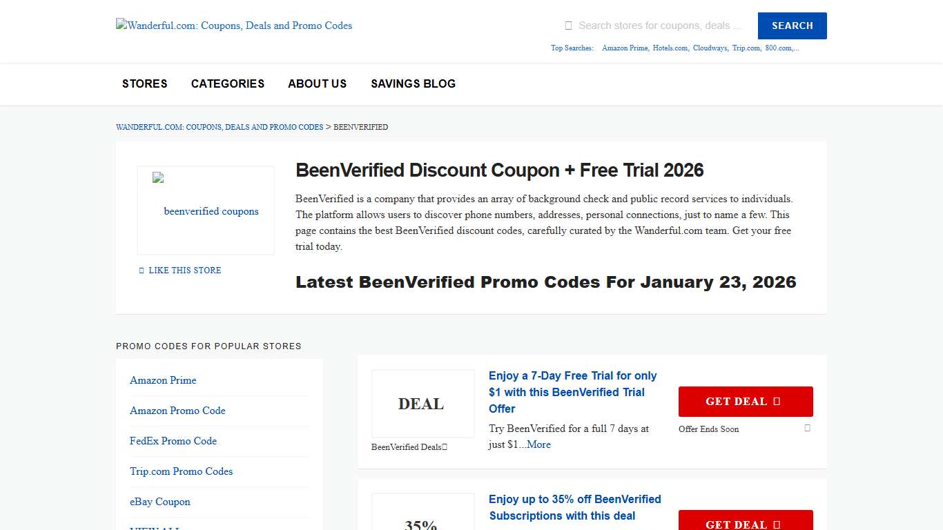 BeenVerified Discount Coupon + Free Trial 2026